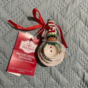 Holiday Time Christmas Elf Boys Measuring Spoon Set New